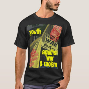 戦争および人種的優越感のTシャツに対する青年 Tシャツ