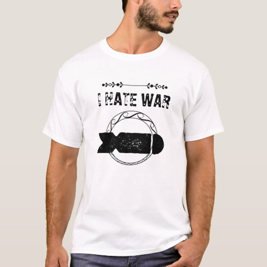 戦争が嫌い Tシャツ (正面)