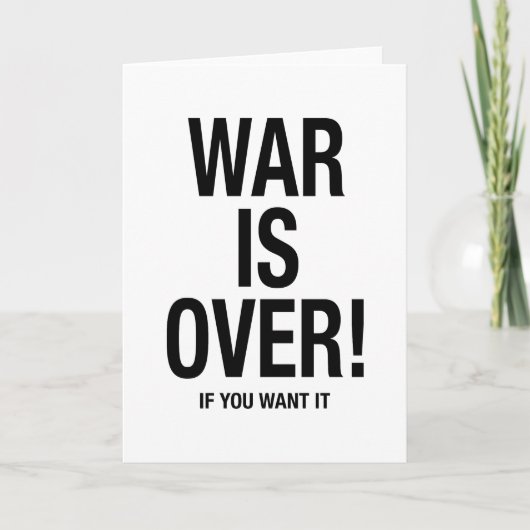 戦争が済んだ カード (正面)