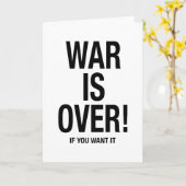 戦争が済んだ カード (黄色い花)