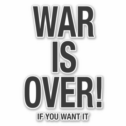 戦争が済んだ シール (正面)