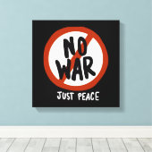 戦争だけの平和はない キャンバスプリント (インサイチュ (ウッドフロア))