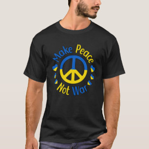 戦争ではない平和を作るウクライナ平和のサイン記号ウクライナ Tシャツ