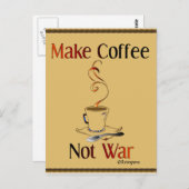 戦争ではなくコーヒーを作る ポストカード (正面/裏面)