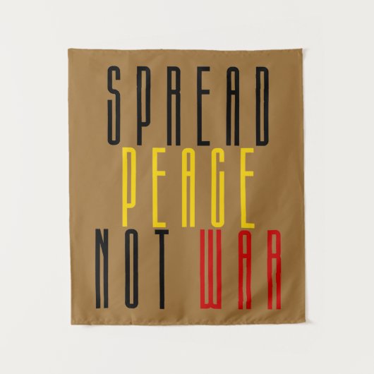 戦争ではなく平和を広める タペストリー (正面)