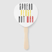 戦争ではなく平和を広める ハンドファン (正面)