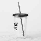 戦争ではなく愛する アクリルタンブラー (左)