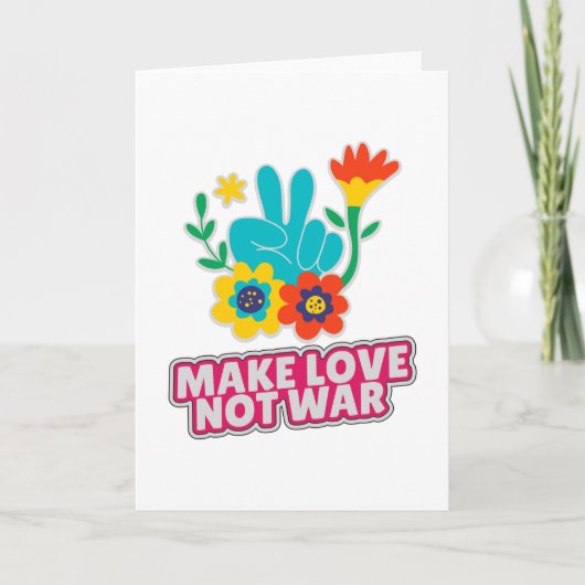 戦争ではなく愛を作る カード (正面)