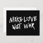戦争ではなく愛を作る ポストカード (正面/裏面)