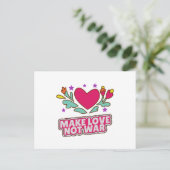 戦争ではなく愛を作る ポストカード (スタンド正面)