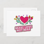 戦争ではなく愛を作る ポストカード (正面/裏面)