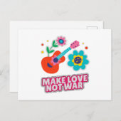 戦争ではなく愛を作る ポストカード (正面/裏面)