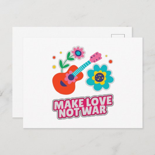 戦争ではなく愛を作る ポストカード (正面/裏面)