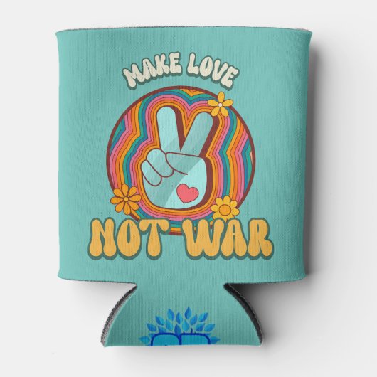 戦争ではなく愛を作る 缶クーラー (正面)