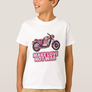 戦争ではなく愛を作る Tシャツ