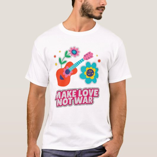 戦争ではなく愛を作る Tシャツ (正面)
