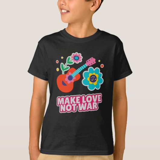 戦争ではなく愛を作る Tシャツ (正面)