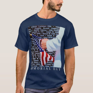 戦争で亡くなった勇敢な英雄への追悼Tシャツ Tシャツ