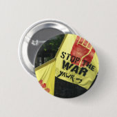 戦争と人種差別に反対する若者のボタン 缶バッジ (正面&裏面)