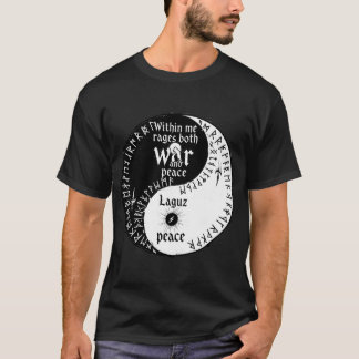 戦争と平和イン – ヤン – Runic Balance Tシャツ