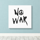 戦争なし キャンバスプリント (インサイチュ (ウッドフロア))