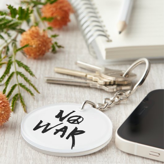 戦争なし キーホルダー (正面右)