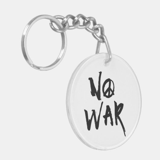 戦争なし キーホルダー (正面左)