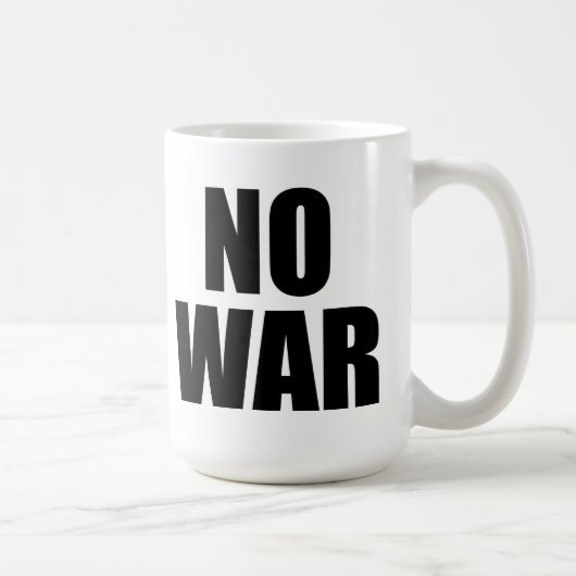 戦争なし コーヒーマグカップ (右)