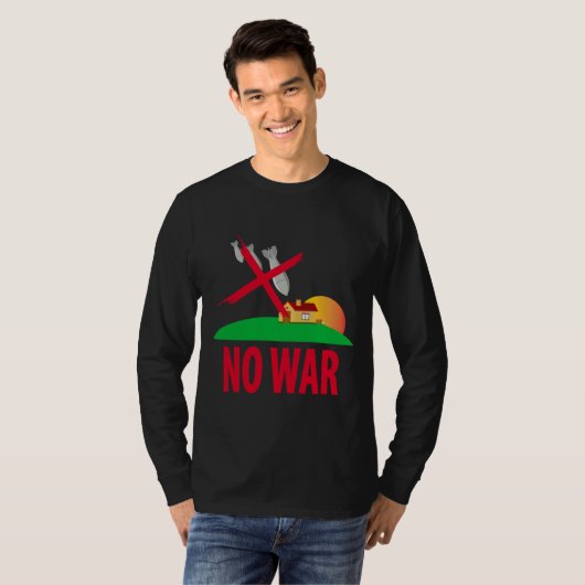 戦争なし Tシャツ (正面フル)