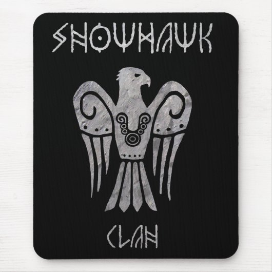 戦争によってSnowhawkの変色させるRunic mousepad マウスパッド (正面)