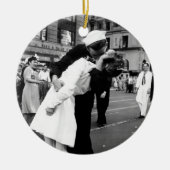 戦争のさようなら正方形に時々接吻すること セラミックオーナメント (正面)