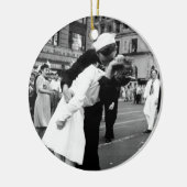 戦争のさようなら正方形に時々接吻すること セラミックオーナメント (左)