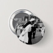 戦争のさようなら正方形に時々接吻すること 缶バッジ (正面&裏面)