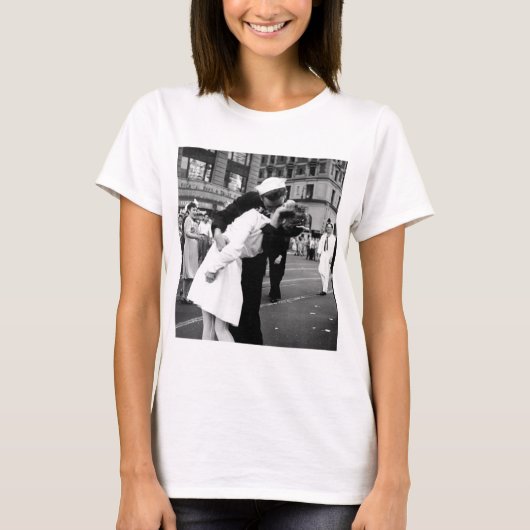 戦争のさようなら正方形に時々接吻すること Tシャツ (正面)