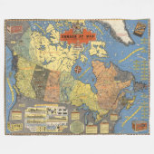 戦争のカナダ フリースブランケット (正面(横))