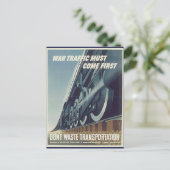 戦争のトラフィック来が最初のWW-2はがき ポストカード (スタンド正面)