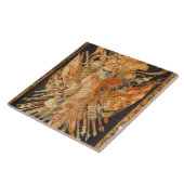 戦争のトロフィ(織物)を描写するタペストリー タイル (側面)