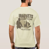 戦争のワイシャツに対するイラクの退役軍人 Tシャツ (裏面)