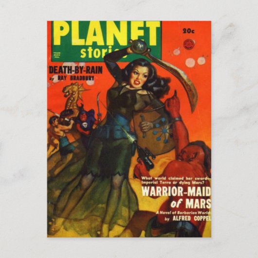 戦争の乙女オン火星 ポストカード (正面)