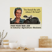 戦争の仕事を見つける～ヴィンテージ世界大戦2. ポスター (キッチン)
