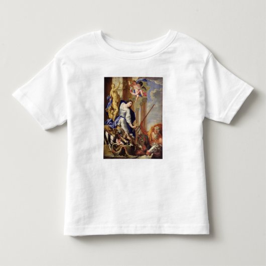 戦争の属性を征服することを蝋布で包みます トドラーTシャツ (正面)