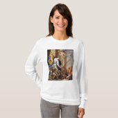 戦争の属性を征服することを蝋布で包みます Tシャツ (正面フル)