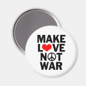 戦争の平和ではなく愛を作る マグネット (正面/裏面)