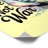 戦争の平和を実現させない愛を育てる ポスター (角)