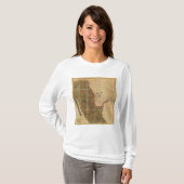 戦争の座席を示すメキシコの地図 Tシャツ (正面フル)