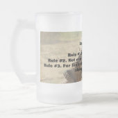 戦争の曇らされたガラスのマグの規則 フロストグラスビールジョッキ (左)