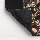 戦争の武士。 美しいドラゴンの装甲。 c. 1800's マウスパッド (コーナー)