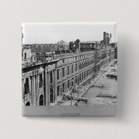 戦争の災害 缶バッジ (正面)