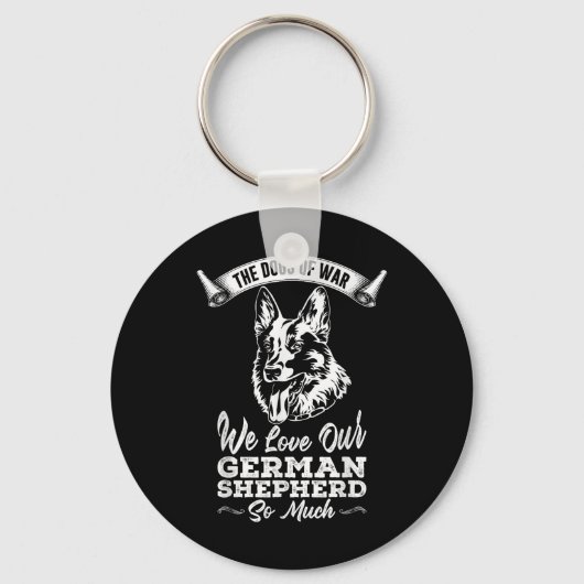 戦争の犬は、我々は愛する キーホルダー (正面)