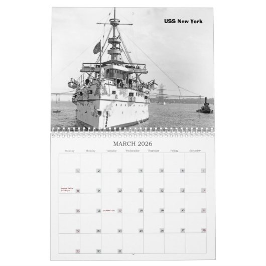 戦争の缶 カレンダー (3月 2026)